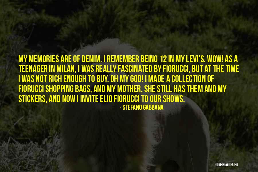 Not Being A Teenager Quotes By Stefano Gabbana