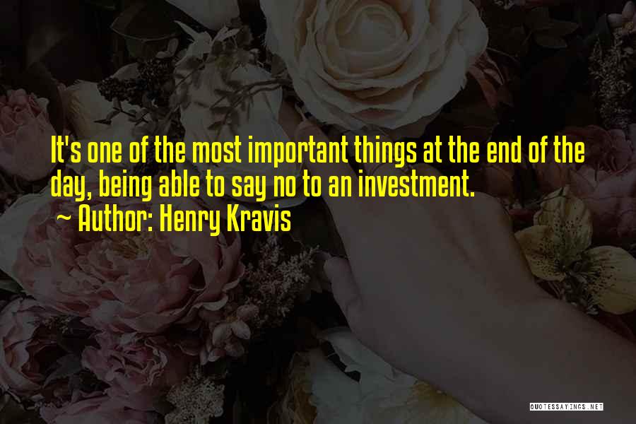 Not Being Able To Say What You Want Quotes By Henry Kravis