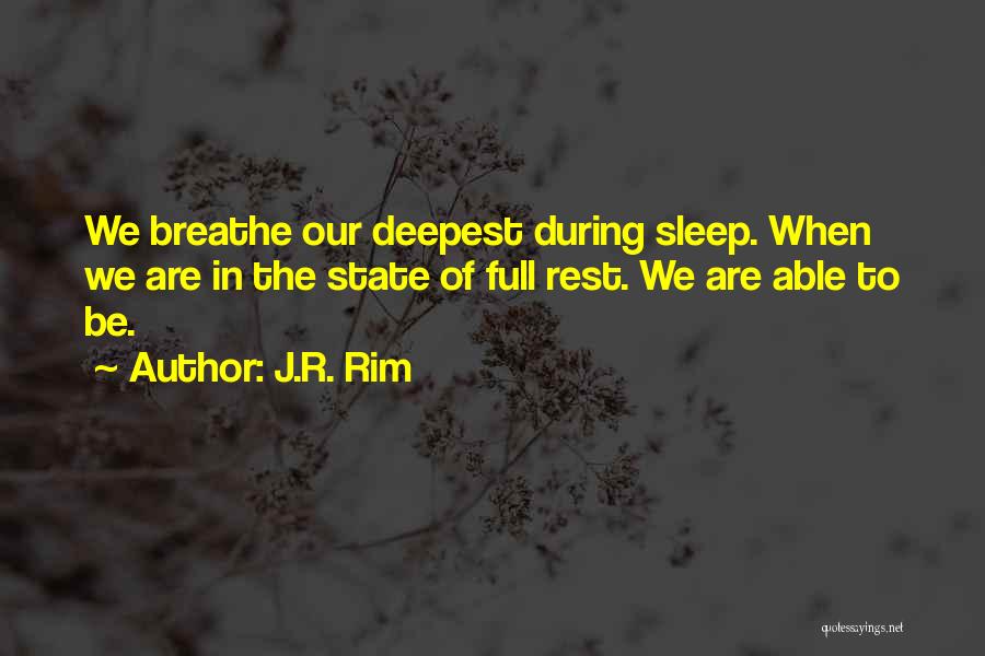 Not Being Able To Sleep Quotes By J.R. Rim