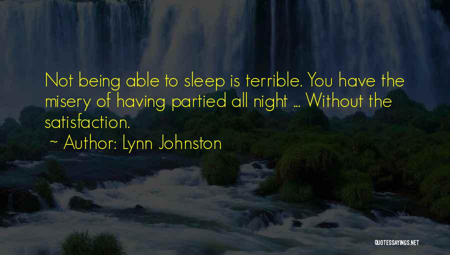Not Being Able To Sleep Quotes By Lynn Johnston