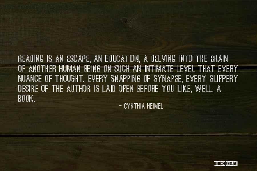Not Being An Open Book Quotes By Cynthia Heimel Not Being An Open Book Quotes By Cynthia Heimel