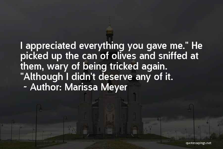 Not Being Appreciated Quotes By Marissa Meyer