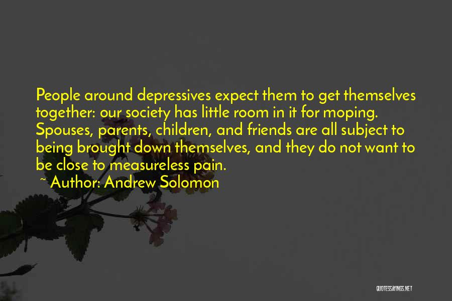Not Being Brought Down Quotes By Andrew Solomon