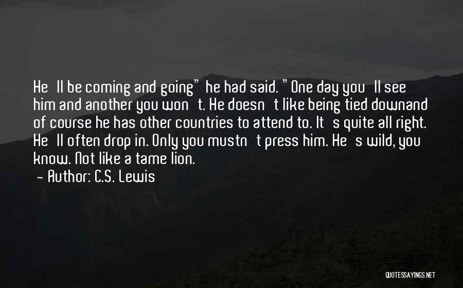 Not Being Down Quotes By C.S. Lewis