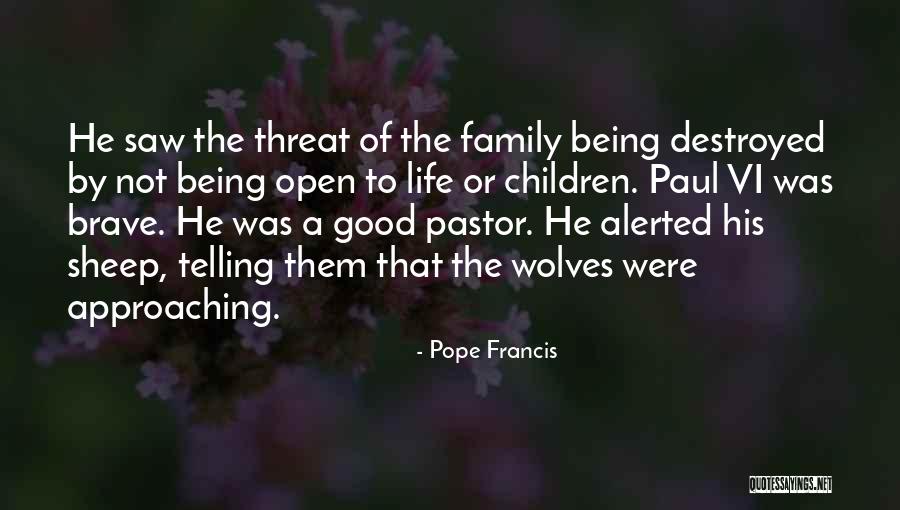 Not Being Family Quotes By Pope Francis