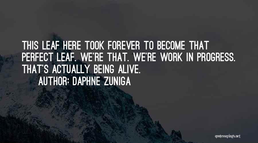 Not Being Here Forever Quotes By Daphne Zuniga