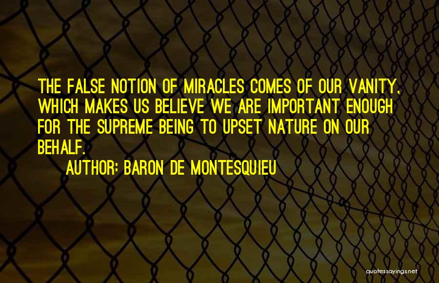 Not Being Important Enough Quotes By Baron De Montesquieu
