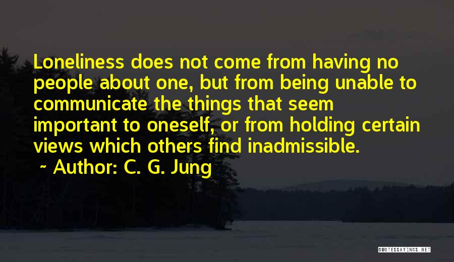 Not Being Important Quotes By C. G. Jung