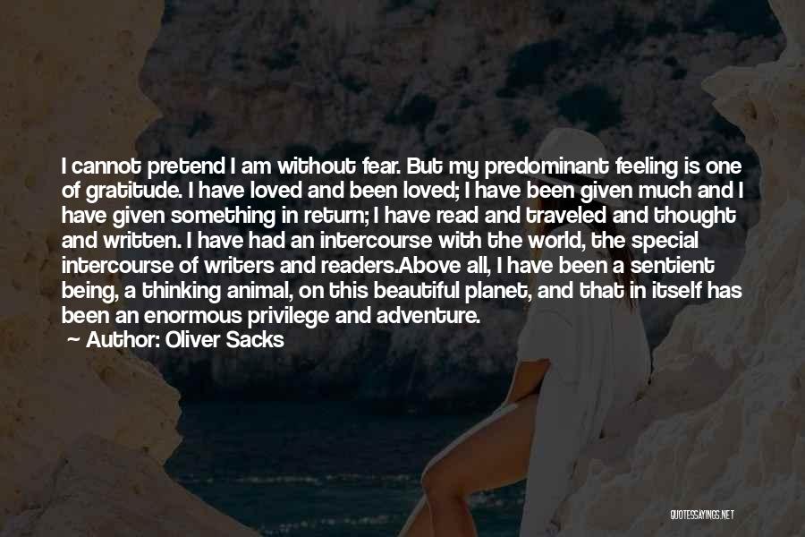 Not Being Loved In Return Quotes By Oliver Sacks