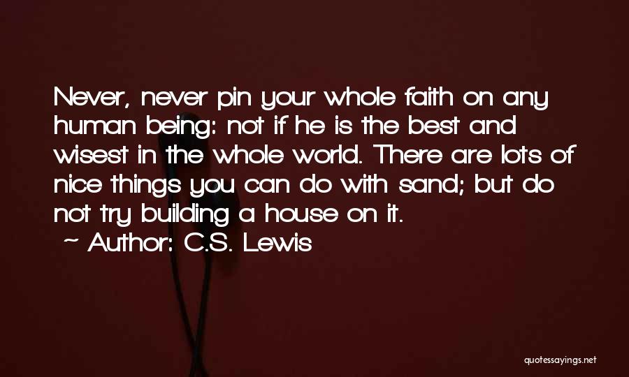 Not Being Nice Quotes By C.S. Lewis