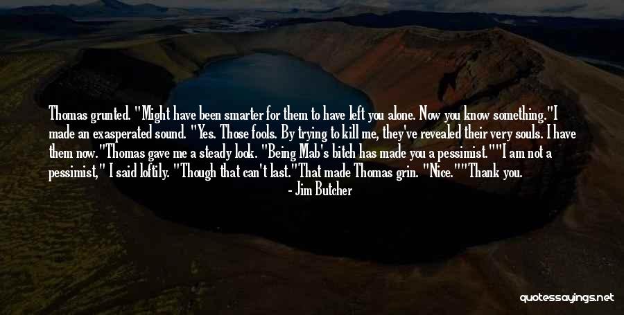 Not Being Nice Quotes By Jim Butcher