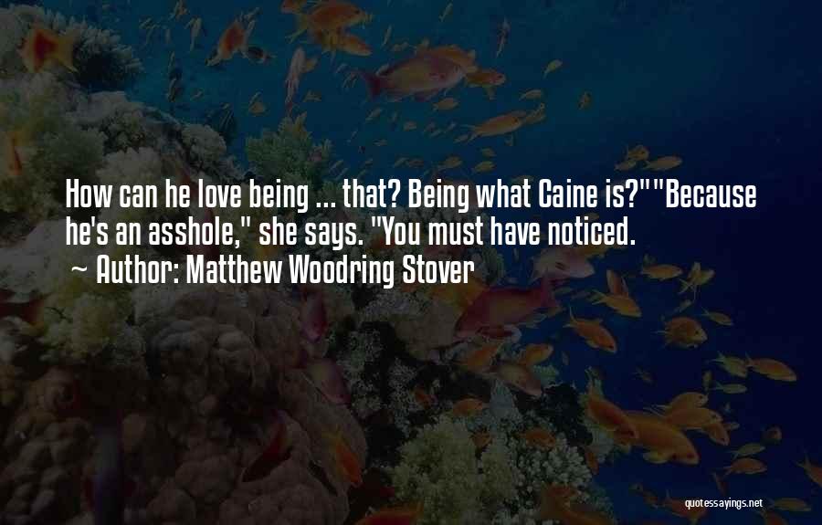 Not Being Noticed By The One You Love Quotes By Matthew Woodring Stover