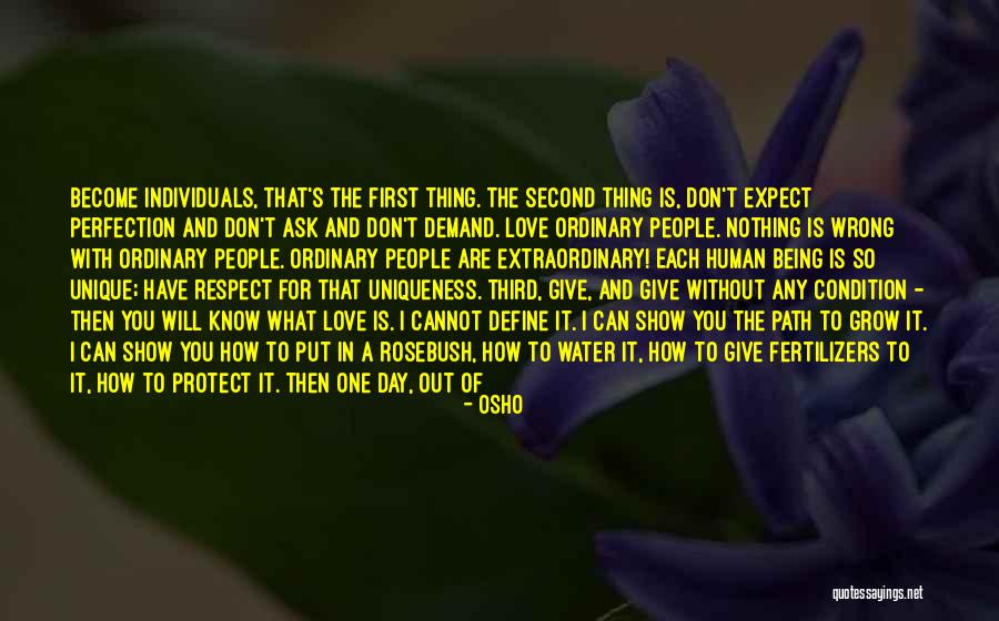 Not Being Put Second Quotes By Osho