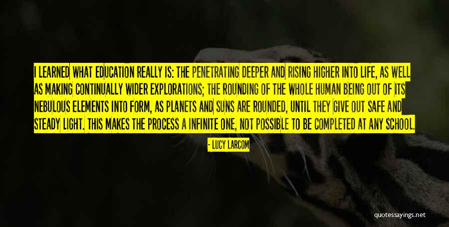 Not Being Safe Quotes By Lucy Larcom Not Being Safe Quotes By Lucy Larcom