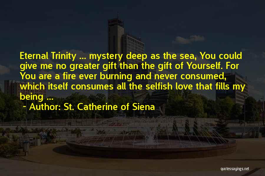 Not Being Selfish In Love Quotes By St. Catherine Of Siena