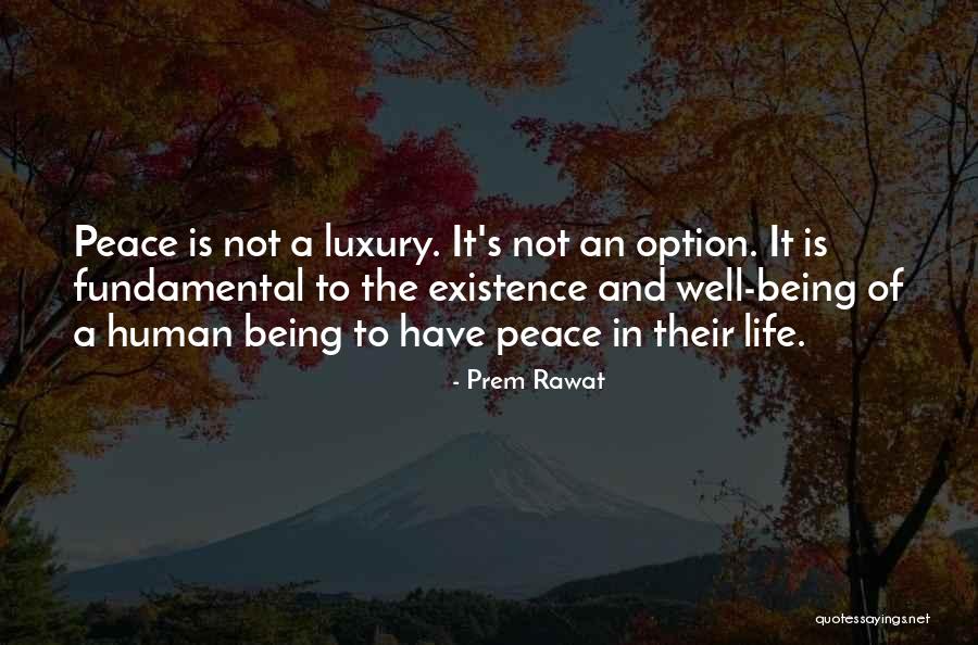 Not Being Someone's Option Quotes By Prem Rawat