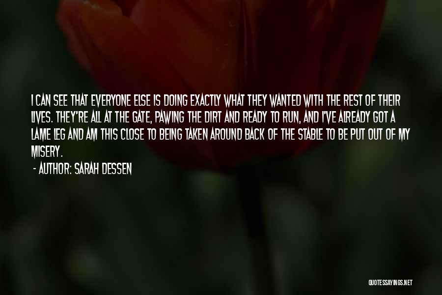 Not Being Stable Quotes By Sarah Dessen