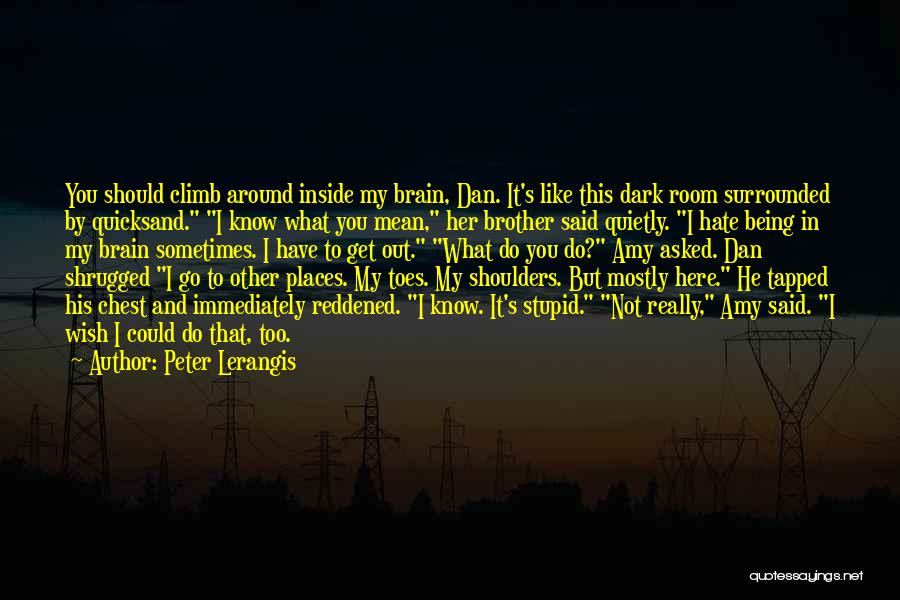 Not Being Stupid Quotes By Peter Lerangis