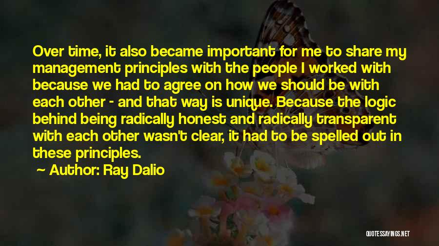 Not Being Transparent Quotes By Ray Dalio