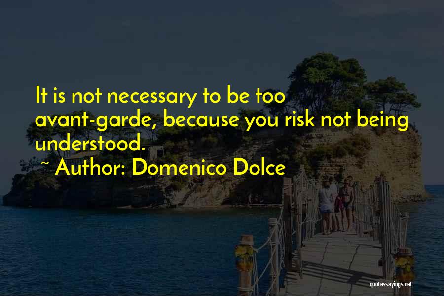 Not Being Understood Quotes By Domenico Dolce