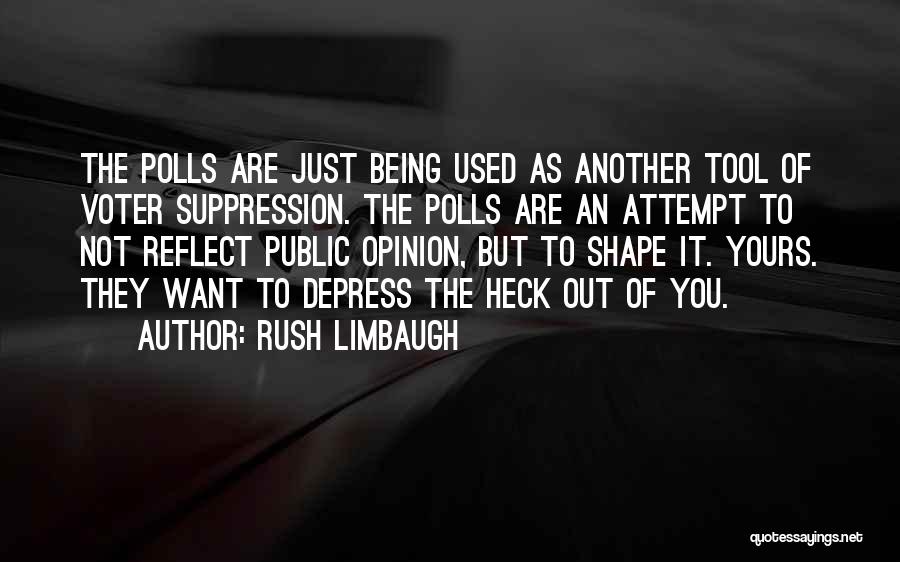 Not Being Used Quotes By Rush Limbaugh