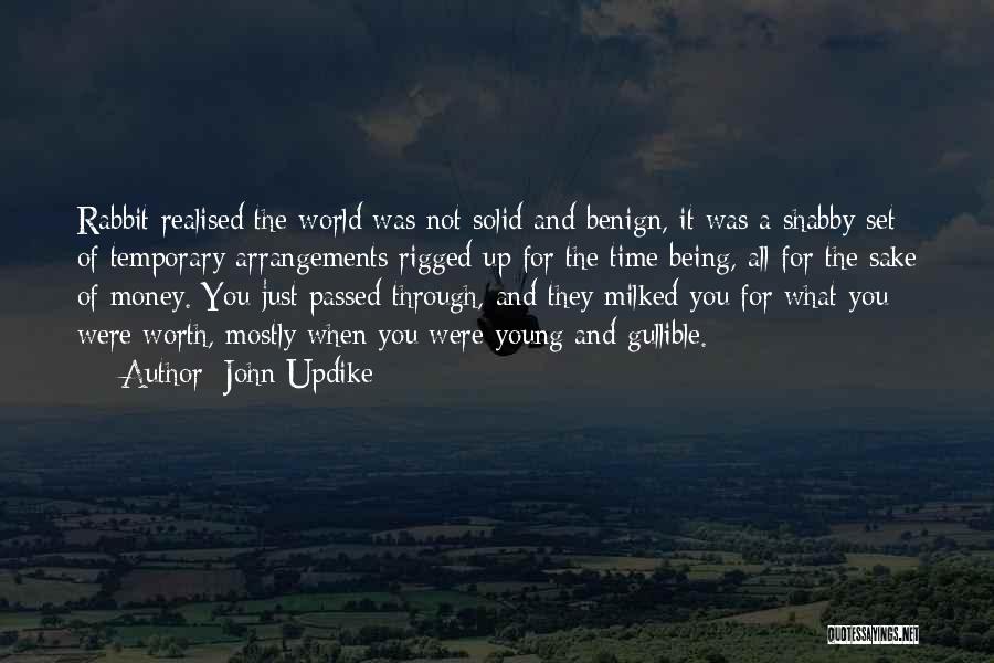 Not Being Worth It Quotes By John Updike