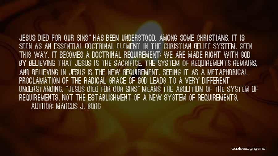 Not Believing In Jesus Quotes By Marcus J. Borg