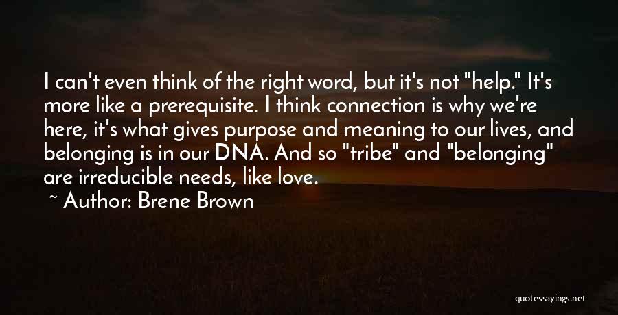 Not Belonging Quotes By Brene Brown