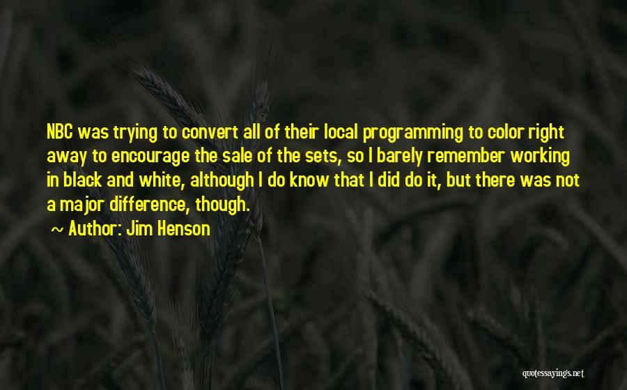 Not Black And White Quotes By Jim Henson