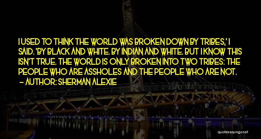 Not Black And White Quotes By Sherman Alexie