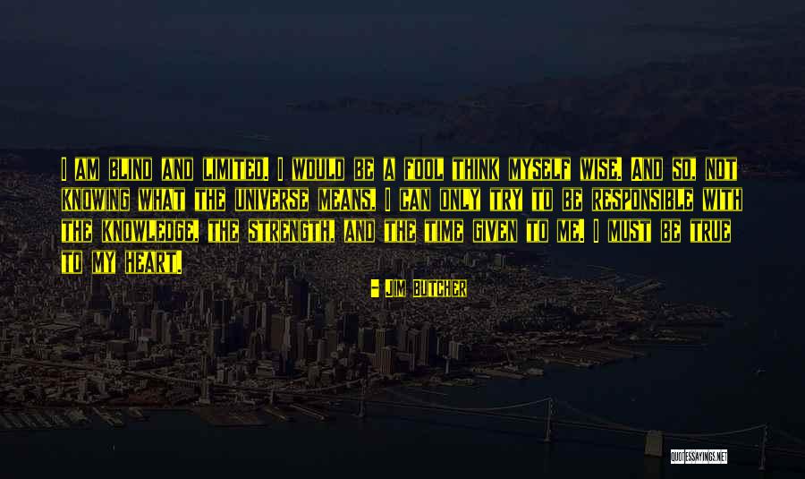 Not Blind Quotes By Jim Butcher Not Blind Quotes By Jim Butcher