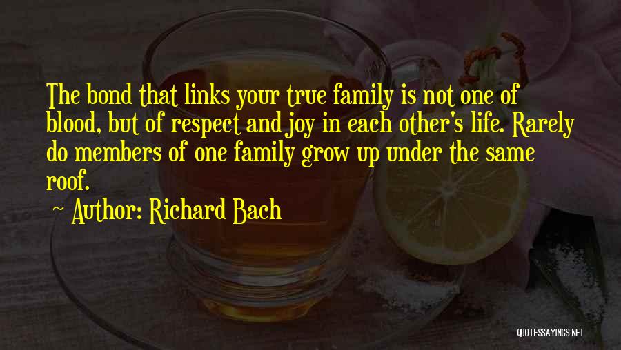Not Blood Family Quotes By Richard Bach