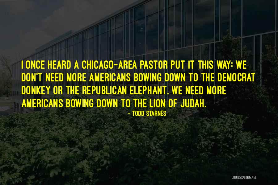 Not Bowing Down Quotes By Todd Starnes