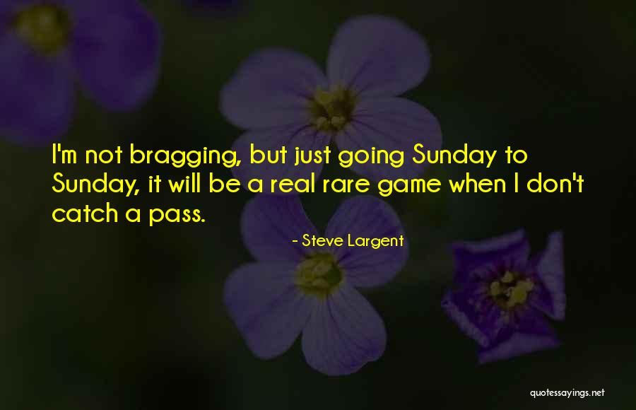 Not Bragging Quotes By Steve Largent