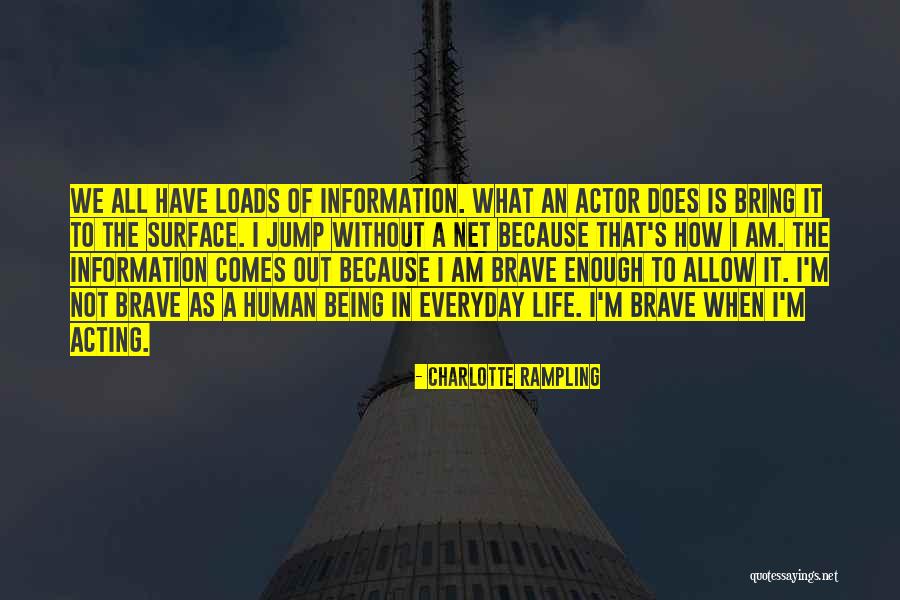 Not Brave Quotes By Charlotte Rampling Not Brave Quotes By Charlotte Rampling