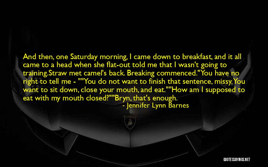 Not Breaking Down Quotes By Jennifer Lynn Barnes