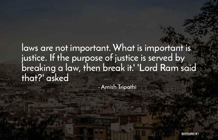 Not Breaking The Law Quotes By Amish Tripathi