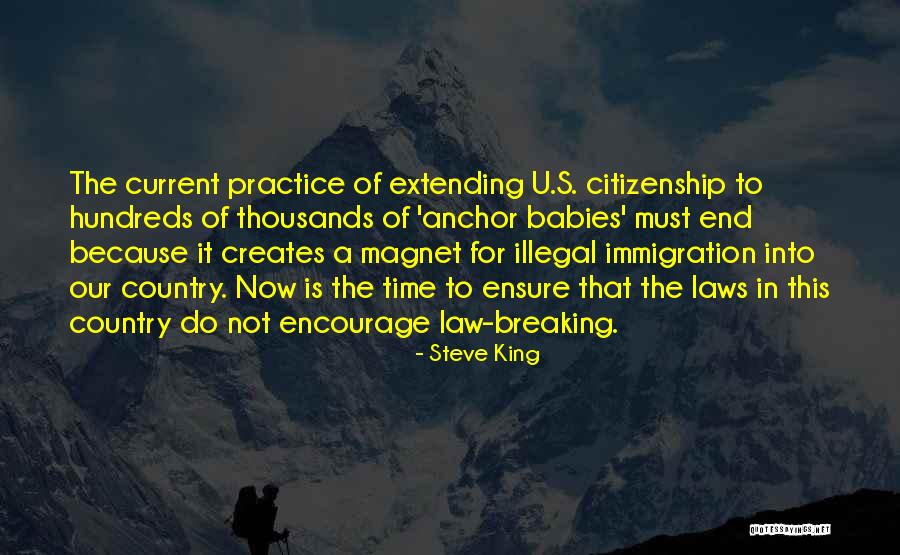 Not Breaking The Law Quotes By Steve King