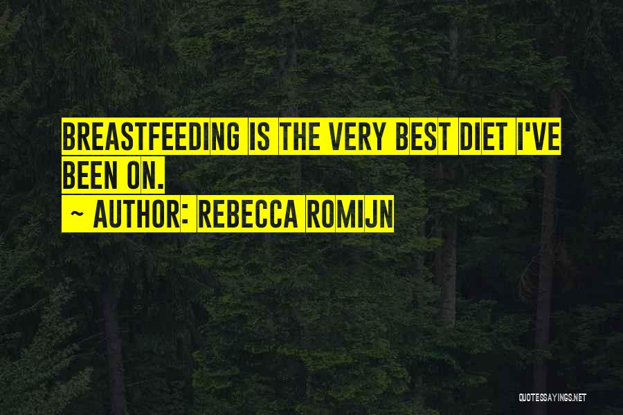 Not Breastfeeding Quotes By Rebecca Romijn