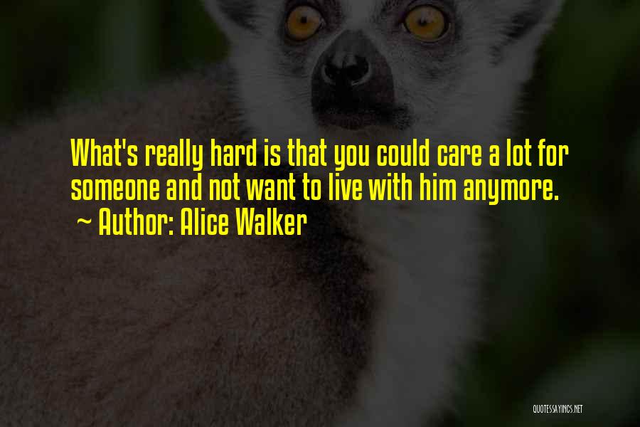 Not Care Anymore Quotes By Alice Walker