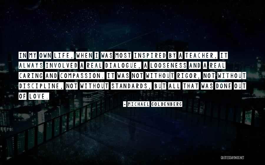 Not Caring In Love Quotes By Michael Goldenberg Not Caring In Love Quotes By Michael Goldenberg