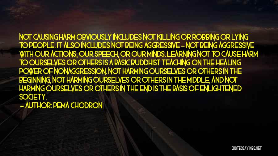 Not Causing Harm Quotes By Pema Chodron