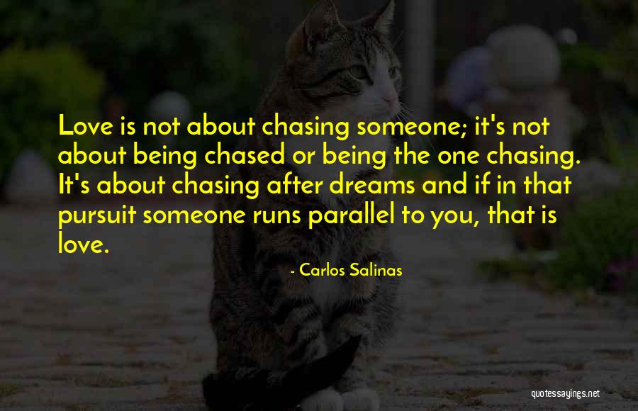 Not Chasing Dreams Quotes By Carlos Salinas