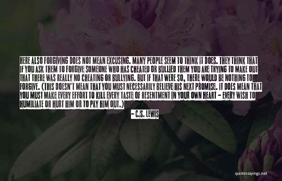 Not Cheating Quotes By C.S. Lewis