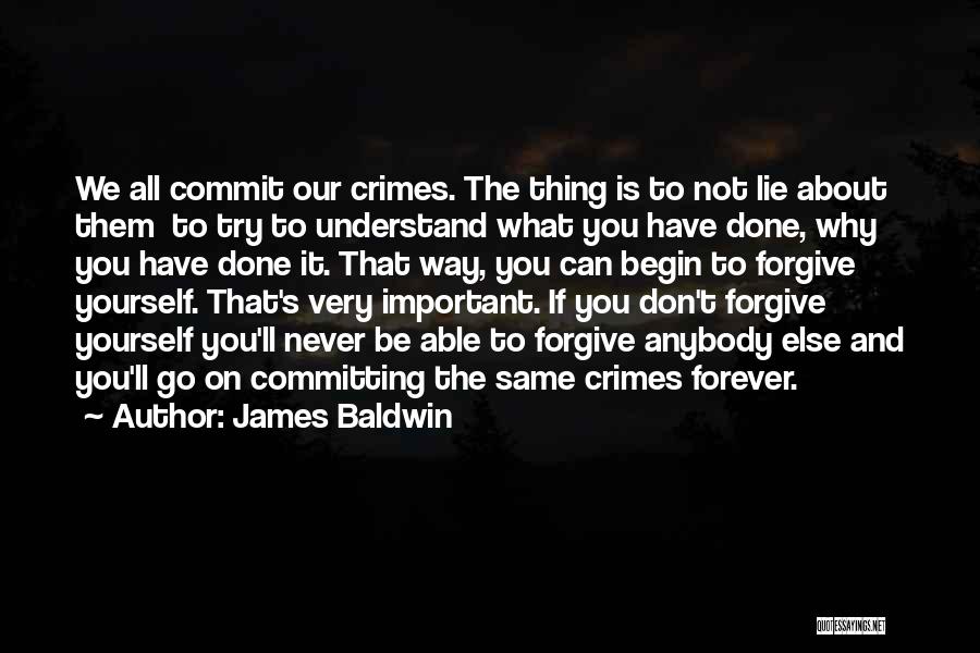 Not Committing Quotes By James Baldwin