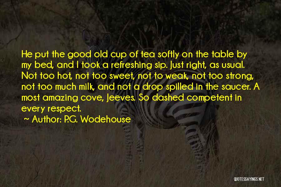 Not Competent Quotes By P.G. Wodehouse