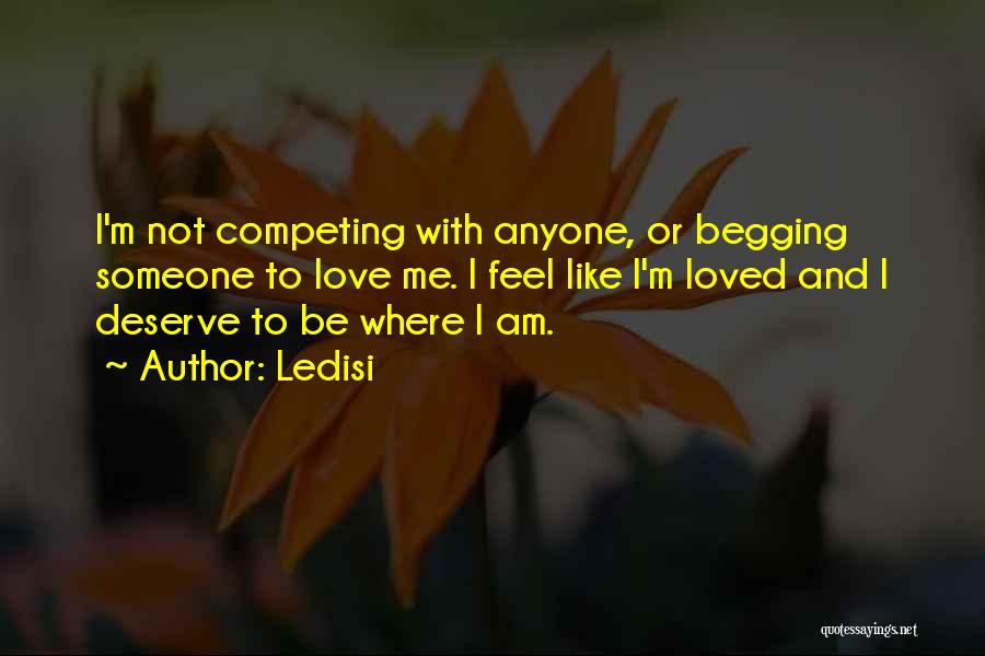Not Competing With Anyone Quotes By Ledisi