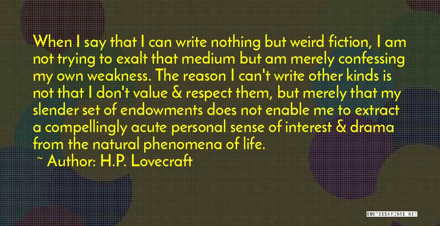 Not Confessing Quotes By H.P. Lovecraft