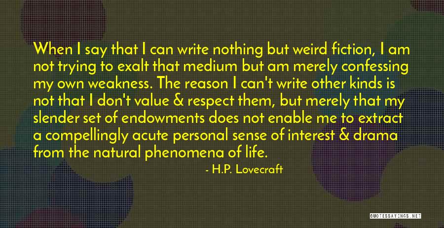 Not Confessing Quotes By H.P. Lovecraft