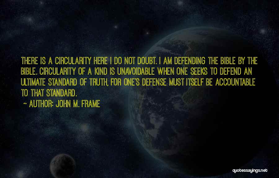 Not Defending Yourself Quotes By John M. Frame